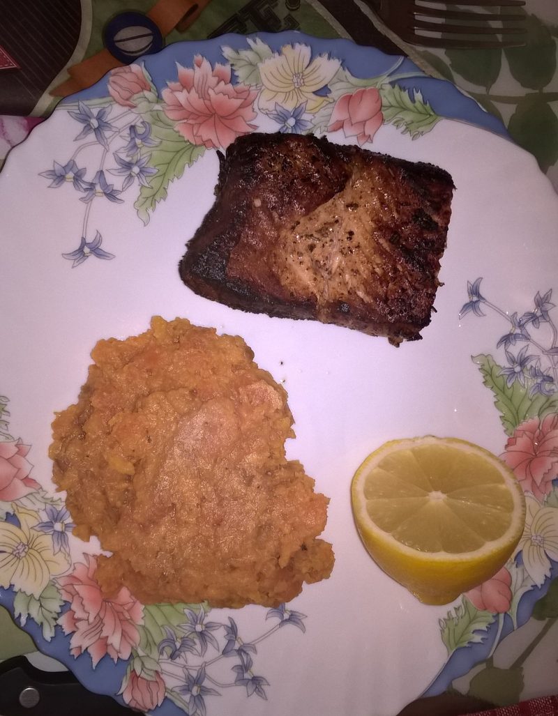 Roston vadlazac sárgarépa pürével