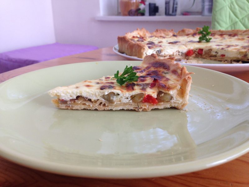 Zöldséges quiche