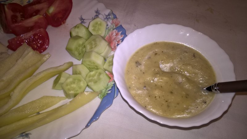 Cukkini krém kenyérre