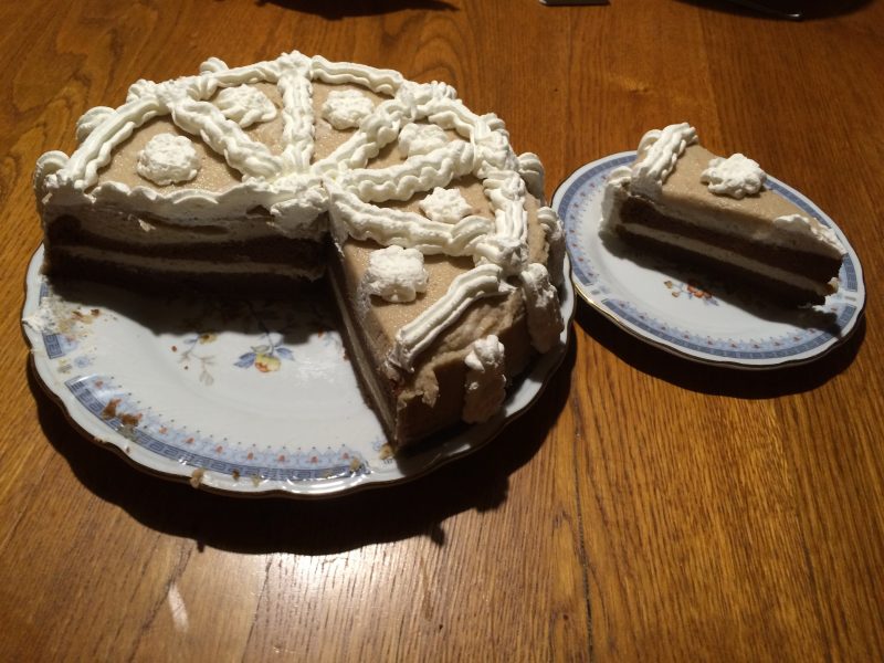 Mascarponés gesztenyetorta